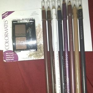 8 nwot wet. N wild pencils and 1 brow powder